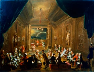 Möte i frimurarlogen, Wien, 1700-talet