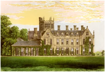 Melbury House, Dorset, hem för Earl of Ilchester, c1880
