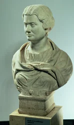 Melitene, prästinna av gudarnas moder, romersk marmorbyst, invigd 162 e.Kr.