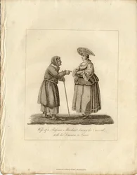 Köpmannens hustru med sjuksköterskan under Fasching, 1833