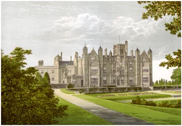 Merevale Hall, Warwickshire, hem för familjen Dugdale, c1880