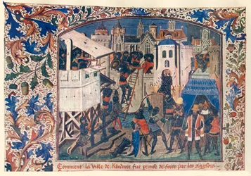 Metoder för krigföring under hundraåriga kriget, c1400, c1930.