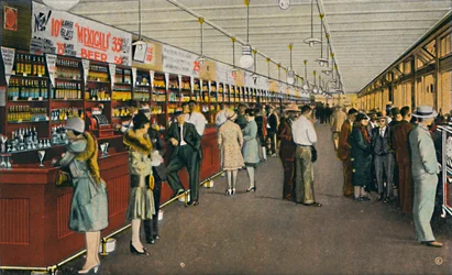 Mexicali Beer Hall, The Longest Bar in the World, c1939