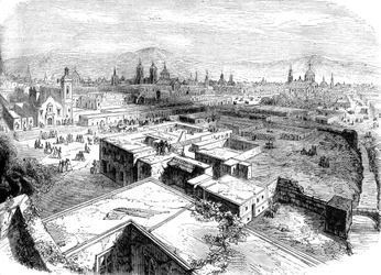 Mexico City, Mexiko, mitten av 1800-talet c1880