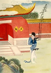 "Miao Shan når nunneklostret", 1922.