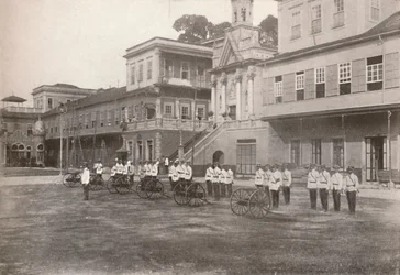Militärpolis: En maskingevärssektion, 1914