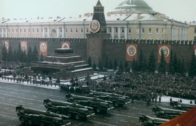 Militärrecension, Röda torget, Moskva, 1971