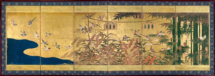 Hirs och fåglar, ca 1625