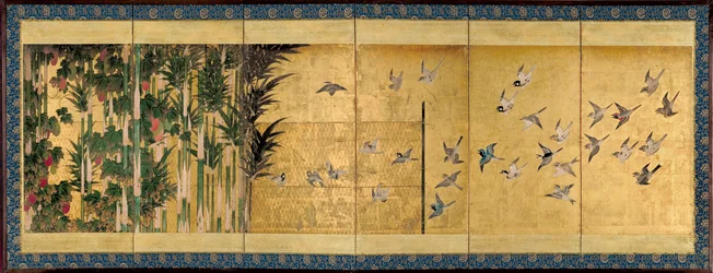 Hirs och fåglar, ca 1625