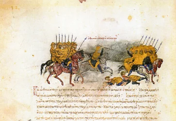Miniatyr från Madrid Skylitzes, 1000-1100-talet