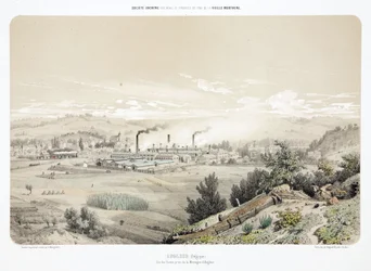 Gruvdrift, metallmalm Zinkgruva i Angleur, Belgien