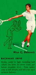Fröken C. Babcock - backhandslag, ca 1935