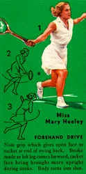 Miss Mary Heeley - Forehand Drive, c1935.