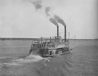 Mississippi River Steamer, c1897.