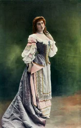 Mlle. Felyne - Från Theatre National De LOdeon - Leonores roll - LEcole Des Maris, 1904.