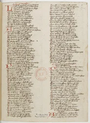 Menagier av Paris, en manuskriptsida, 1393