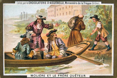 Molière and the mendicant friar, 1800-talet