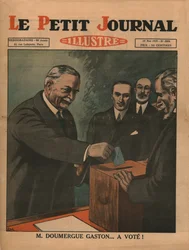 Monsieur Gaston Doumergue...har röstat!, 1929.