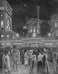 Montmartre S Amuse The Exit Of Moulin Rouge, 1900