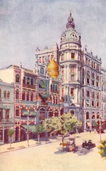 Morisk byggnad och herrarna Guinles kontor, Avenida Rio Branco, 1914