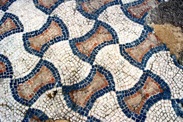 Mosaik från en romersk villa, Montreal, Dordogne och Atlantkusten, Frankrike