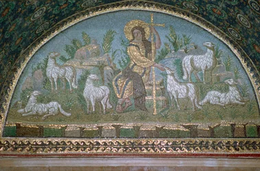 Mosaik av Kristus den gode herden, 500-talet f.Kr.