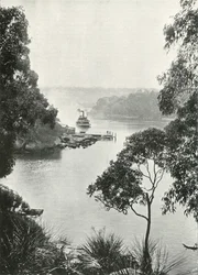 Mosmans Bay, från Cremorne Jetty, c1900.