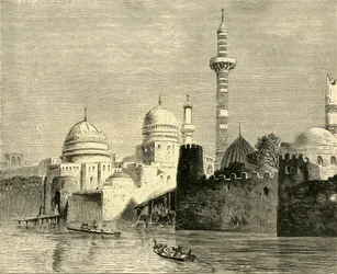 Mosul, huvudstad i Al-Jezireh Mesopotamien, 1890.