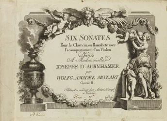 Mozart: Sex sonater för cembalo eller pianoforte med violinackompanjemang tillägnad Mademo