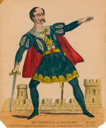 Mr. Creswick som Hamlet, 1849.