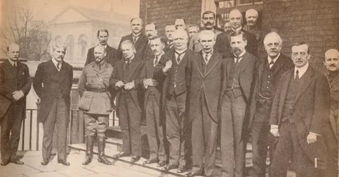 Mr. Lloyd George, premiärminister, och några av hans kollegor 1917, c1917, 1935