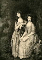 Mrs Sheridan och Mrs Tickell, c1772, 1908.