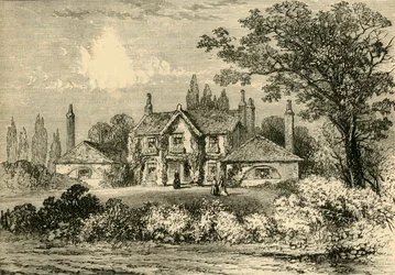 Mrs Siddons hus i Westbourne Green, 1800, c1876.