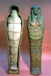 Mamma och kista, egyptiska, 21:a dynastin