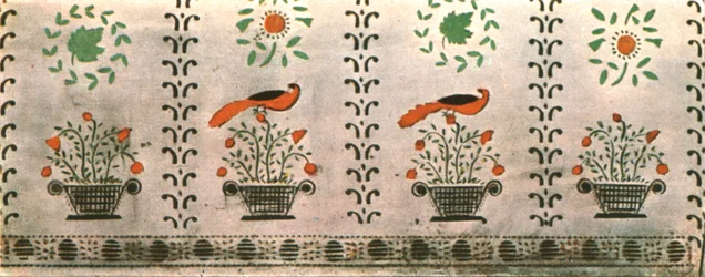 Väggmålning i Grant Family House, Saco, Maine, USA, 1928.
