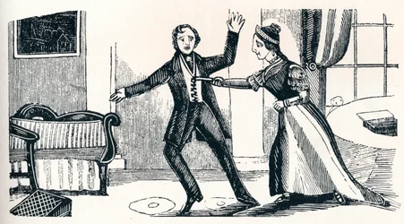 Mordet på kapten Lawson A Cock, cirka 1840, 1902