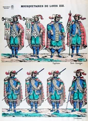 Musketörer av Ludvig XIII, 1600-talet 1800-talet