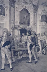 Napoleon och kejsarinnan av Österrike i Dresden, 1812, 1896.