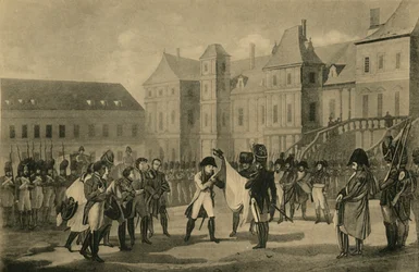 Napoleons avgång från Fontainebleau, 20 april 1814, 1921.