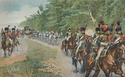 Napoleons sätt att resa, c1800, 1896.