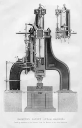 Nasmyths patent på ånghammare, 1866