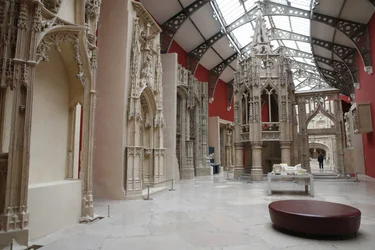 Nationalmuseet för franska monument. Utställningslokal, Paris, Frankrike