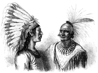 Indianska krigare, c1880