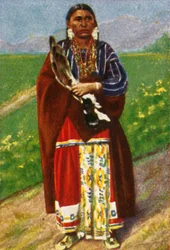 Indiansk kvinna, c1928.
