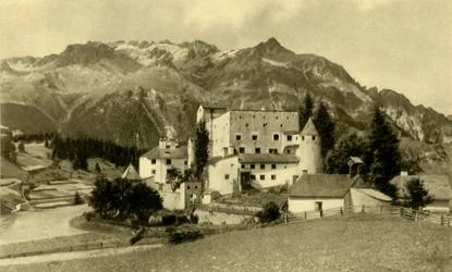 Naudersbergs slott, Nauders, Österrike, c1935.