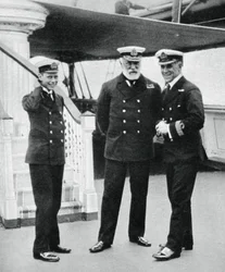 Flottans kadett Prince Albert med amiral Sir Lewis Beaumont, 1912