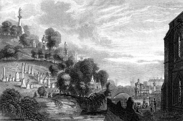 Necropolis kyrkogård i Glasgow, 1888