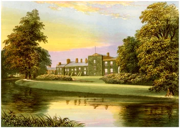 Netherhall, Cumbria, hem för familjen Pocklington-Senhouse, c1880