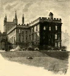New College, från trädgårdarna, 1898.