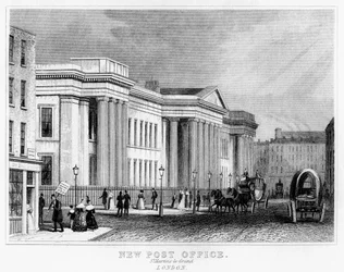 Nytt postkontor, St Martins le Grand, City of London, 1800-talet